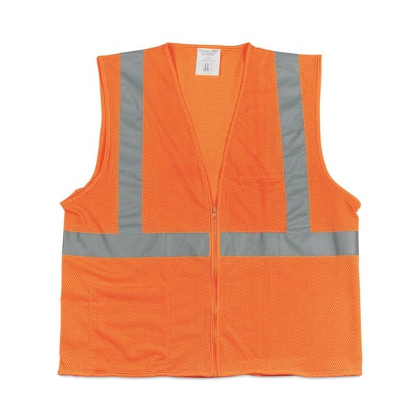 Pip ANSI Class 2 hoop and loop Safety Vest, 2X-Large, Hi-Viz Orange 302-MVGOR-2X